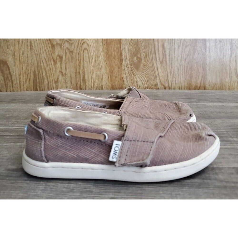 TOMS Classics Canvas Shoes Toddler Size 10 Brown